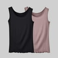 thumbnail image 1 of USSUMA Tops for Women Trendy Women's Tank Tops Sleeveless Round Neck Camisole Cold Shoulder Solid Color Casual Plus Size Tops for Women Leisure Blouse Fashion T-Shirt Daily Wear Khaki Tank Top L, 1 of 2