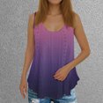 thumbnail image 1 of USSUMA Tops for Women Trendy Womens Tank Tops Sleeveless Round Neck Loose Fit Casual Printed Trendy Shirt Breathable Blouse Trekking Purple Polyester Online Shopping Tank Top for Women Xxl, 1 of 4