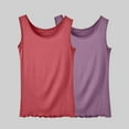 thumbnail image 1 of USSUMA Tops for Women Trendy Womens Tank Tops Sleeveless Round Neck Solid Color Casual Plus Size Tops for Women Vintage T-Shirt Loose Tshirt Work Purple Modal Online Shopping Tank Top for Women M, 1 of 2