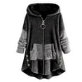 thumbnail image 1 of USSUMA Women Coat - Womens Jackets Lightweight Trendy Long Sleeve Outwear Soft Classic Coat Breathable Jackets with Pockets Teen Print Jacket, 1 of 3