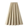 thumbnail image 1 of USSUMA Women'S Skirts Midi Skirt Solid Color High Waist Slim High-Elastic Mid-Calf Skirt Vintage Dresses Comfortable Skirt Party Festive Fashion Gold Skirt for Women Free Size, 1 of 6