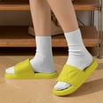 thumbnail image 1 of USSUMA Women's Slippers Women's Fashion Casual Summer Home Solid Color Bathroom Non-Slip Slippers Quick-On Patio Sandals up to 45% off, 1 of 5