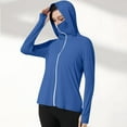 thumbnail image 1 of USSUMA Women's Sun Protection Hoodie Jackets Lightweight Cool Long Sleeve Sun Thumb Hole Shirts Outdoor Hiking Clothing Online Shopping, 1 of 6
