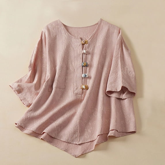 USSUMA Women's Tops Workout Tops for Women Women's Fashion Casual T-Shirt Short Sleeve V-Neck Sweatshirt Tops Blouse Reduced Price Summer Tops for Women