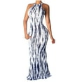 thumbnail image 1 of USSUMA Womens Maxi Sundresses Summer Casual Sleeveless Sexy Prom Formal Long Tank Bodycon Dresses Ladies Plus Size Tie-dye Halter Neck Sun Dress Beach Vacation Party Female, 1 of 5