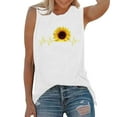 thumbnail image 1 of USSUMA Womens Plus Savings Tops and T-Shirts - Sunflower Shirts for Women Cute Graphic Tee Summer Sunflower Graphic Tank Tops Sleeveless Graphic Tee Shirts Tank Tops 2022 Beach, 1 of 6