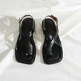 thumbnail image 1 of USSUMA Womens Sandals Comfortable Women's Retro Casual Toe Sandals Fashionable Roman Sandals Versatile Low Heeled Sandals Women's Sandals Cruise Vacation Sandals Summer Savings, 1 of 5