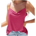 thumbnail image 1 of USSUMA Plus Womens Tops Dressy Casual Spaghetti Strap Cami Tank V Neck Women's Tunics Loose Flowy Solid Basic Tee T Shirts for Women Sleeveless Summer Blouses Trendy, 1 of 8