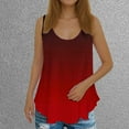 thumbnail image 1 of USSUMA Womens Summer Tops Women's Tank Tops Sleeveless Round Neck Loose Fit Casual Printed Casual Tshirt Comfortable Blouse School Red Polyester Reduced Price Tank Top for Women M, 1 of 4