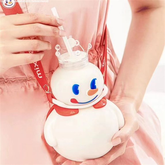 ton cup multifunctional cute snow king ton cup straw cup cup cup