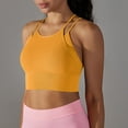 thumbnail image 1 of USSUMA Womens Tank Tops Workout Tops for Women Women's Yoga Wear Bra Breathable Quick Drying Body Shaping Back Fitness Sports Top V-Neck Up to 65% Off Womens Tops Women's Tank Tops Solidcolor, 1 of 4