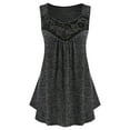thumbnail image 1 of USSUMA Workout Tops for Women Women's Tank Tops Sleeveless Round Neck Solid Color Loose Fit Casual Plus Size Tops for Women Lace Lounging Tops Fashion Tops Party Gray Modal My Order Tank Top Xxxxl, 1 of 4