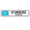 thumbnail image 1 of UST-KAMENOGORSK KAZAKHSTAN Street Sign Kazakhstani flag city country gift, 1 of 5
