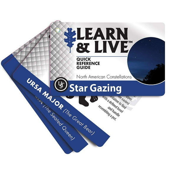 UST Learn & Live Cards Pocket Size Outdoor Portable Reference Guides for Camping Hiking Survival
