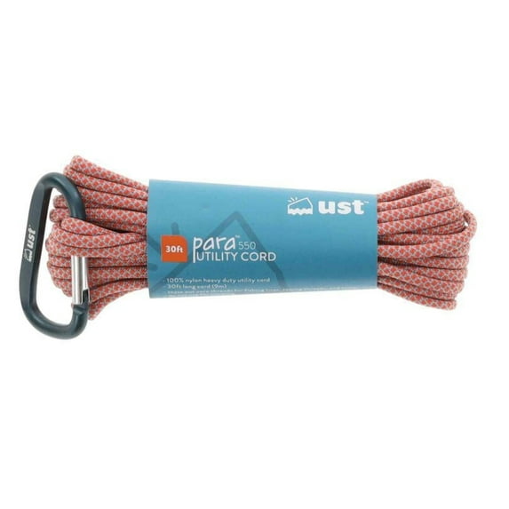 UST Para 550 Nylon Utility Cord, 30' - Orange