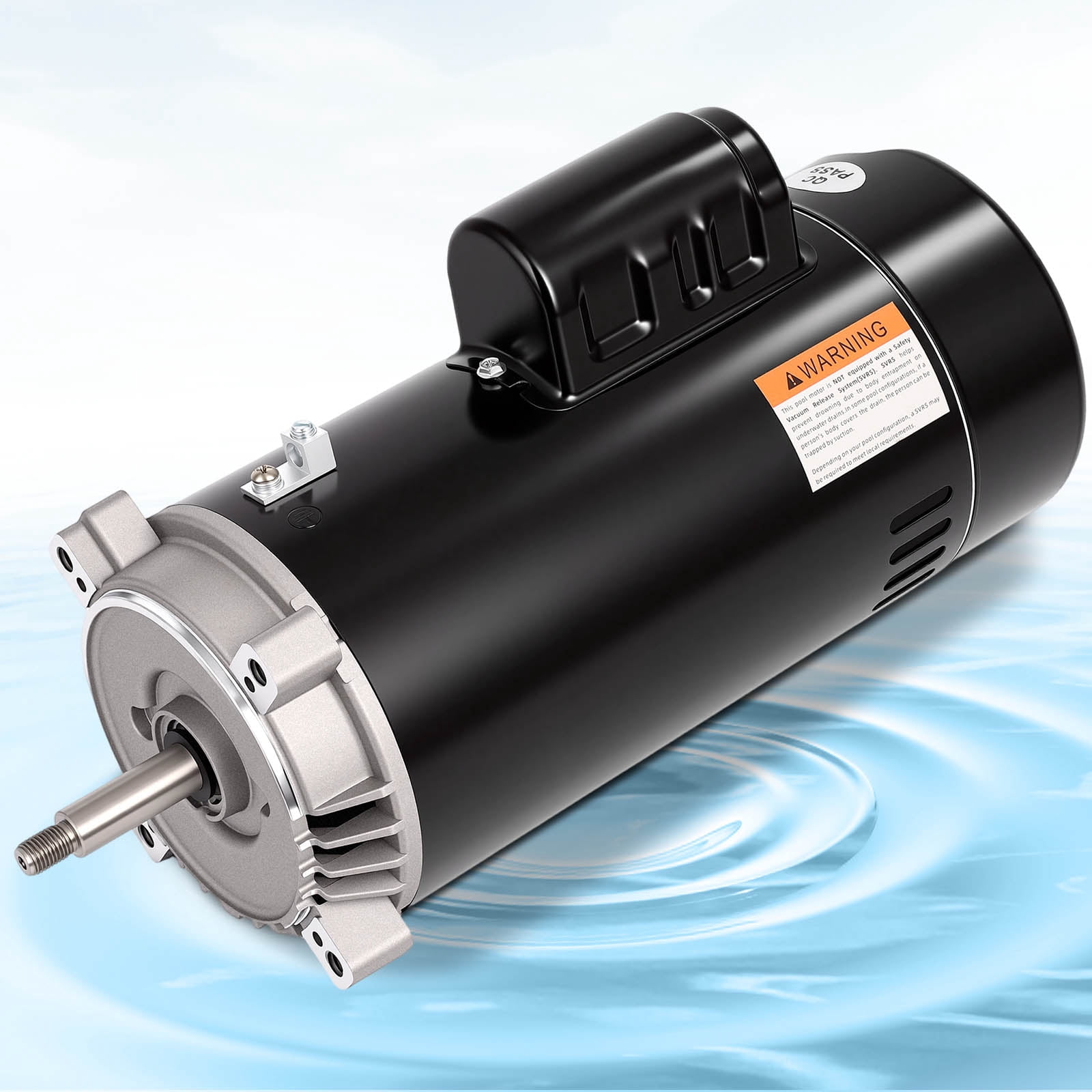 UST1202 2HP Pool Pump Motor, 56J Frame Swimming Pool Pump Motor, 115/230V, 3450 RPM, 303 Stainless Steel Shaft, Replacement Motor for Outdoor/Indoor Swimming Pool