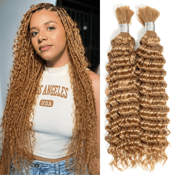 USTAR Brazilian Honey Blond Body Wave Blended Hairs Basic Color #27 Virgin Human Hair 18 Inch for Women