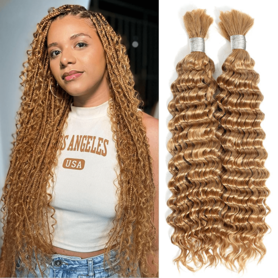 USTAR Brazilian Honey Blond Body Wave Blended Hairs Basic Color #27 Virgin Human Hair 22 Inch for Women
