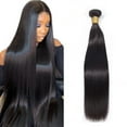 thumbnail image 1 of USTAR Straight Hair 1 Bundles Brazilian Virgin Human Hair Natural Black Color #1B Bundles Straight 22 Inch 100% Unprocessed Virgin Hair Straight Weave Hair Human Bundles, 1 of 8