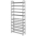 thumbnail image 1 of USTECH 10-Tier Expandable Metal Shoe Rack Organizer | Adjustable & Stackable Shoe Shelf for 40 Pairs | Free Standing Closet Storage with Non-Slip Finish & Rubber Feet for Entryway & Bedroom, 1 of 8