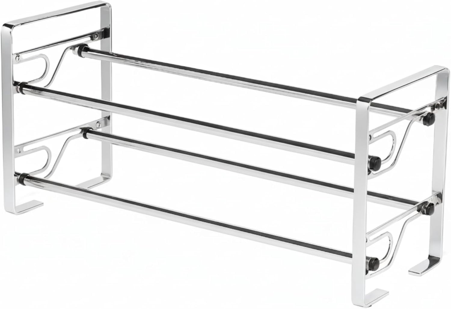 2-Tier Long Shoe Rack for Closet & Bedroom, Easy To Assemble Wide Sturdy Metal Shoe Storage Shelf, Free Standing Shoe Organizer for Entryway, Zapatera para Closet, Shoe Storage Organizer for Shoes