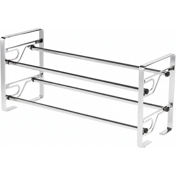 2-Tier Long Shoe Rack for Closet & Bedroom, Easy To Assemble Wide Sturdy Metal Shoe Storage Shelf, Free Standing Shoe Organizer for Entryway, Zapatera para Closet, Shoe Storage Organizer for Shoes