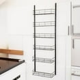 thumbnail image 1 of USTECH 6-Tier Adjustable Over-the-Door Pantry Organizer with 4 Baskets, Metal Wall Mount Spice Rack, 1 of 1