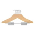 thumbnail image 1 of USTECH Eco-Friendly Wooden Hangers for Suits & Strappy Dresses, Set of 10 – Durable, Rustic Look, Sustainable Closet Solution, 1 of 6