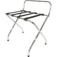 thumbnail image 1 of USTECH Single-Tier Luggage Rack with High Back, Chrome Foldable Suitcase Stand for Guest Room, Bedroom, Hotel, or Closet – Easy Self-Assembly & Space-Saving Design, 1 of 8