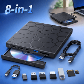 USTOP External CD/DVD Optical Drive, USB 3.0, New