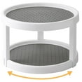 thumbnail image 1 of USTOP Lazy Susan Organizer, 2 Tier Non Skid Spice Rack Turntable,360 Degree Rotating Seasoning Organizer, 10-Inch Spinning Organizer for Pantry Cabinet, Kitchen, Countertop, Vanity Display Stand., 1 of 8
