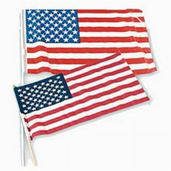 USToy D5X4 USA Cloth Flag, 3 x 5 - Pack of 4