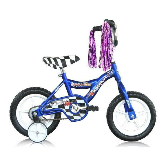 USToyOutlet 12" BMX Bicycle S-Type Frame EVA Tire No Brake Bike Kid's Bike - Blue