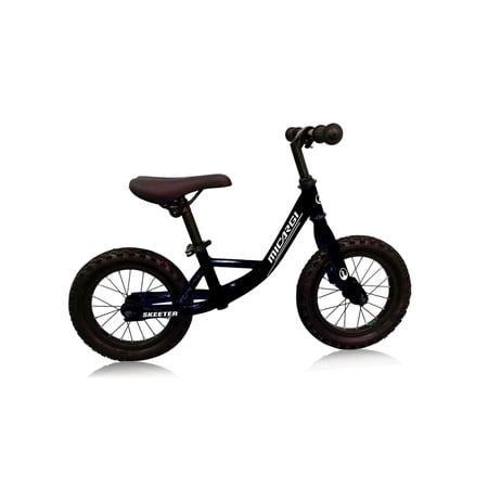 USToyOutlet 12" Push Bike Balance Bicycle Steel Frame Air Tire, Black Wheel Kid's Bike - Black