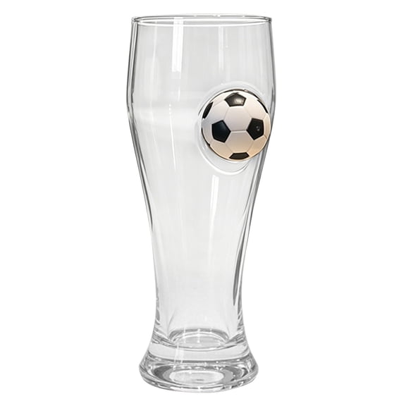 USUERY 2026 Glass Beer Mug 14.2oz Novelty Trophy Beers Tumbler Football Drinking Glass For Soccer Fans And Men Home