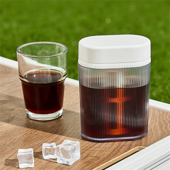 USUERY 300ml Cold Brewing Coffee Pot Portable Vertical Pattern Cold Brew Cup Home Filter for Tea Handheld