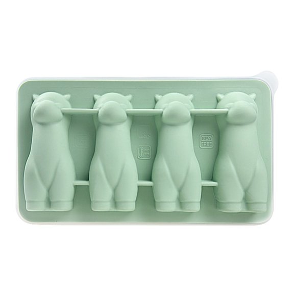 USUERY 4 Cavity Alpaca Silicone Ice Tray Food Grade Non Stick Animal Shape Mold For Ice Water Candy Mocktails Fun Home Bar Accessory Home