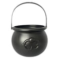 thumbnail image 1 of USUERY 7.5 Inch Halloween Plastic Cauldron Black Candy Bowl Large Witch Cauldron Pot Bucket For Halloween Decorations Holder Centerpiece Home, 1 of 8