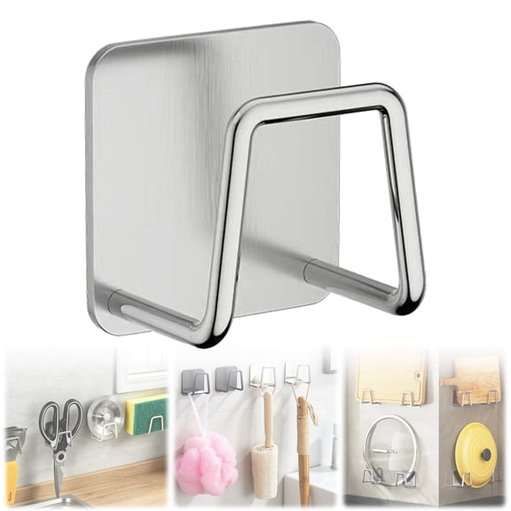 USUERY Adhesive Wall Mounted Scale Holder No Drilling Bathroom Weight Scale Frame Sturdy Storage For Kitchen Gym Cabinet Home