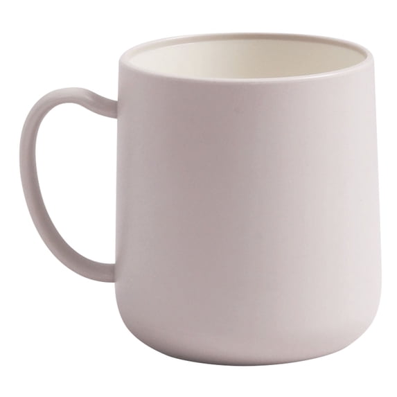 USUERY BPA Free Reusable Plastic Mug Drinking Cup For Bathroom And Kitchen Modern Neutral Color Coffee Tumbler Home