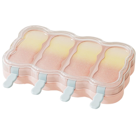 USUERY Compartments Ice Pop Maker With Removable Stick For Easy Release Home Kitchen Freezer