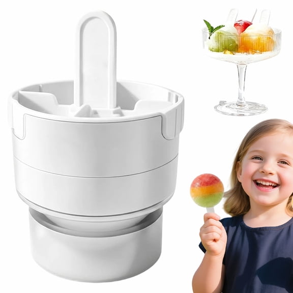 USUERY Cute Lollipop Puck Thick Homemade Ice Mold Household Popular Spherical Ice Model