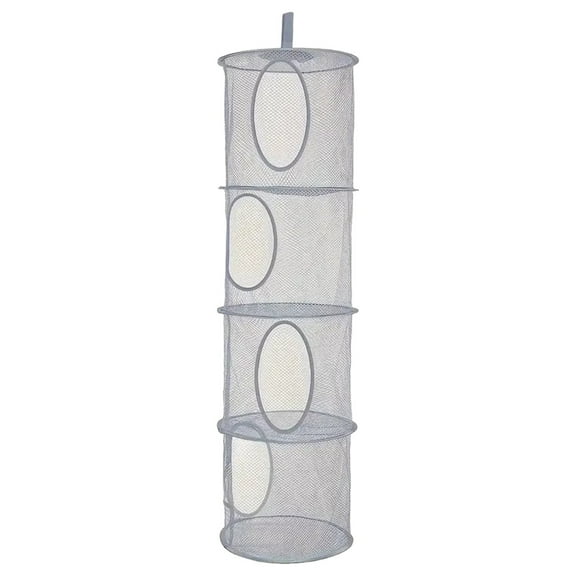 USUERY Hanging Foldable Storage Net, Layer Compartment Storage Bag, For Hanging Small Clothes Organization