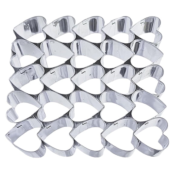 USUERY Heart Shaped Cookie Cutting Machine Grid Cookie Cutter Small Heart Cutter Valentine's Day Baking Tool Cookie Press Home