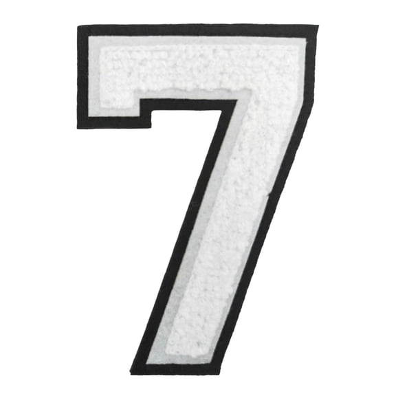 USUERY Inch White Letter Or Number Large Numerals For Clothing Backpacks Hats Jeans DIY Iron On