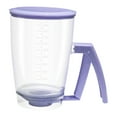 thumbnail image 1 of USUERY Pancake Batter Dispenser With Handle And Measuring Marks For Pancakes Cupcakes Baking Tool, 1 of 9