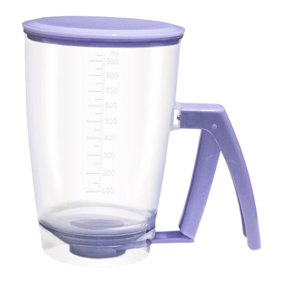 USUERY Pancake Batter Dispenser With Handle And Measuring Marks For Pancakes Cupcakes Baking Tool