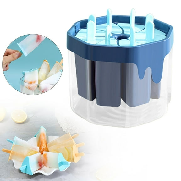 USUERY Reusable Ice Pop Maker With Sticks Lid And Ice Bucket Homemade Diy Easy Release Ice Mold For Freezer