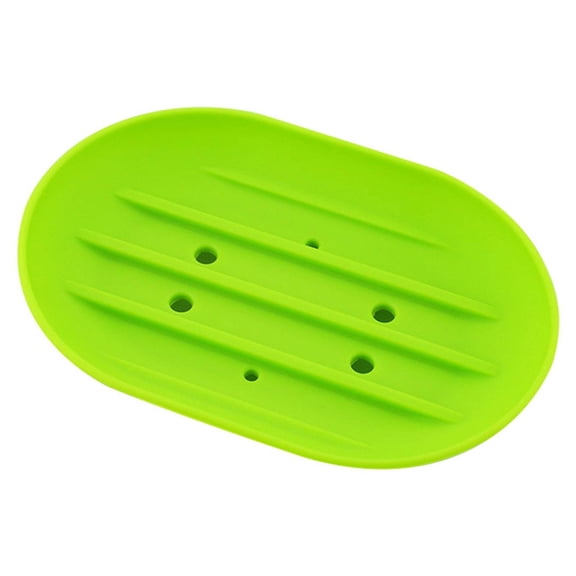 USUERY Soap Drying Rack Silicone Drip Catching Dish Hollow Soap Plate Stand For Kitchen And Bathroom Home