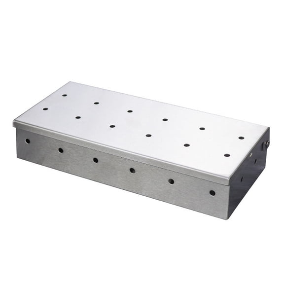 USUERY Stainless Steel BBQ Box For Grill Wood Chip Smoker Box For Flavor Grilled Meat And Fish And BBQ Grill Home